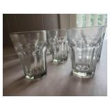 Libbey glass 8 glasses barware 5" tall