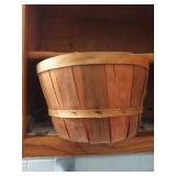 Basket, gloves and hats