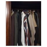 Dress shirts and jackets. Various sizes