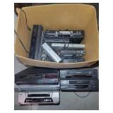 Box of VHS & DVD Players