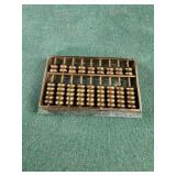 Tiny Metal Brass Abacus Calculating Counting