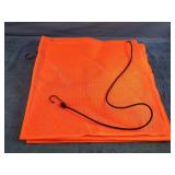 6 safety flags with bungy straps 18 x 18.5