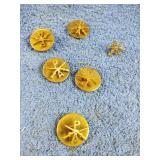 Vintage brass military buttons