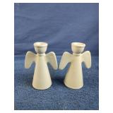 Angel ceramic candle holders