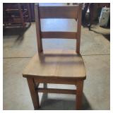 Wood Childs Chair 13"Wx23"Tx12"D