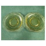 Madrid Amber by Federal Glass 5.75" plates