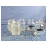 2 sets of 3 drinking glasses with handles