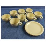 Carlisle 7oz. cups and 6 1/2" plates. Kingline