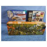 3 puzzles including an Eagle, National Parks and