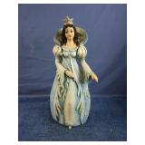 Ceramic mold princess in blue dress