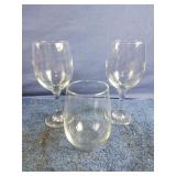 Wine and brandy glasses