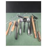 Assorted kitchen utensils