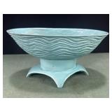 Turquoise made USA XX132 footed bowl
