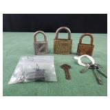 Vintage locks, Reese brass lock