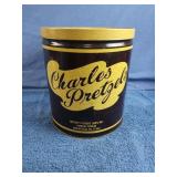 Vintage Charles Pretzels metal tin