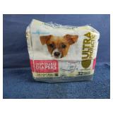 Pet small disposable diapers. Opened pack