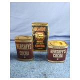 Beacon cardboard container with metal lid and
