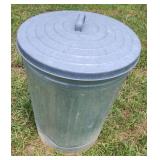 Aluminum Trash Can. Has Small Holes