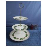 Christmas 3 tier serving tray and Christmas