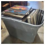 Tote of Vinyl Records - gospel, country,