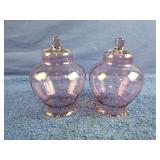 Sconce globes-purple