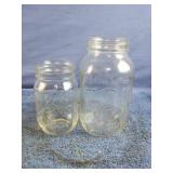 Ball pint jar and golden harvest quart mason jars