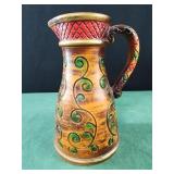 Vintage Hand Painted NORLEANS JAPAN Pitcher 9.25"