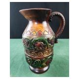 Vintage Hand Painted NORLEANS JAPAN Pitcher 9.5"
