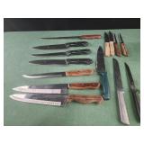 Assorted knives, wellington swords. Koch Messer,
