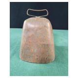 Vintage farm ranch cowbell 7" tall