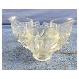 Vintage Indiana Glass Willow Clear Leaf Pressed
