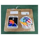 TEACHER IN SPACE CHALLENGER SHUTTLE STICKER Set