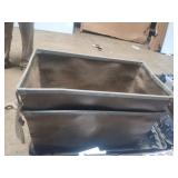 Fiber panel and metal totes with handles 17 x 16