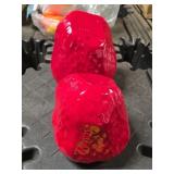 2-Ceramic Strawberries 7"z8" tall