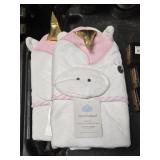 2- Unicorn Infant Hooded Towels