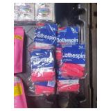 Large plastic clothes pins. 6-24 CT packs. New