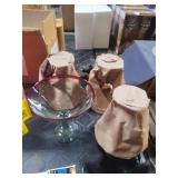 Set of 4 new Martini glasses. 6.5" tall