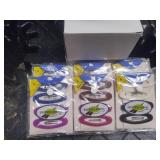 Express waves hair clips. 12 packs