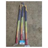 3 Colorful Pinata Sticks - 2.52ft- New