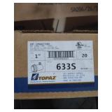 Topaz EMT Connectors 1". 3-20ct boxes