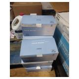 10 boxes of disposable medical face masks. New