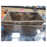 Fiber panel and metal totes with handles 17 x 16