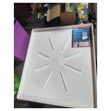 Front-load washing machine drain pan. Low