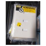 Hubbell screw less outlet covers. New. 5 ct