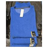 3- Lg Fleece Crew Shirts
