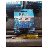 9V batteries. 2 packs