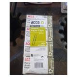 ACCO jumbo paper clips. New. Total 1600. Unopened