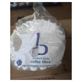 Basket style 8-12 cup coffee filters. 3 new cases