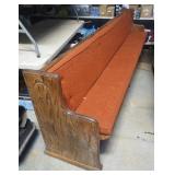 Pine? wood church pew. No shipping