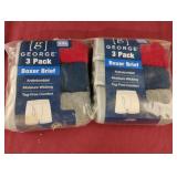George 3 pack boxer briefs 2XL. 2 packs